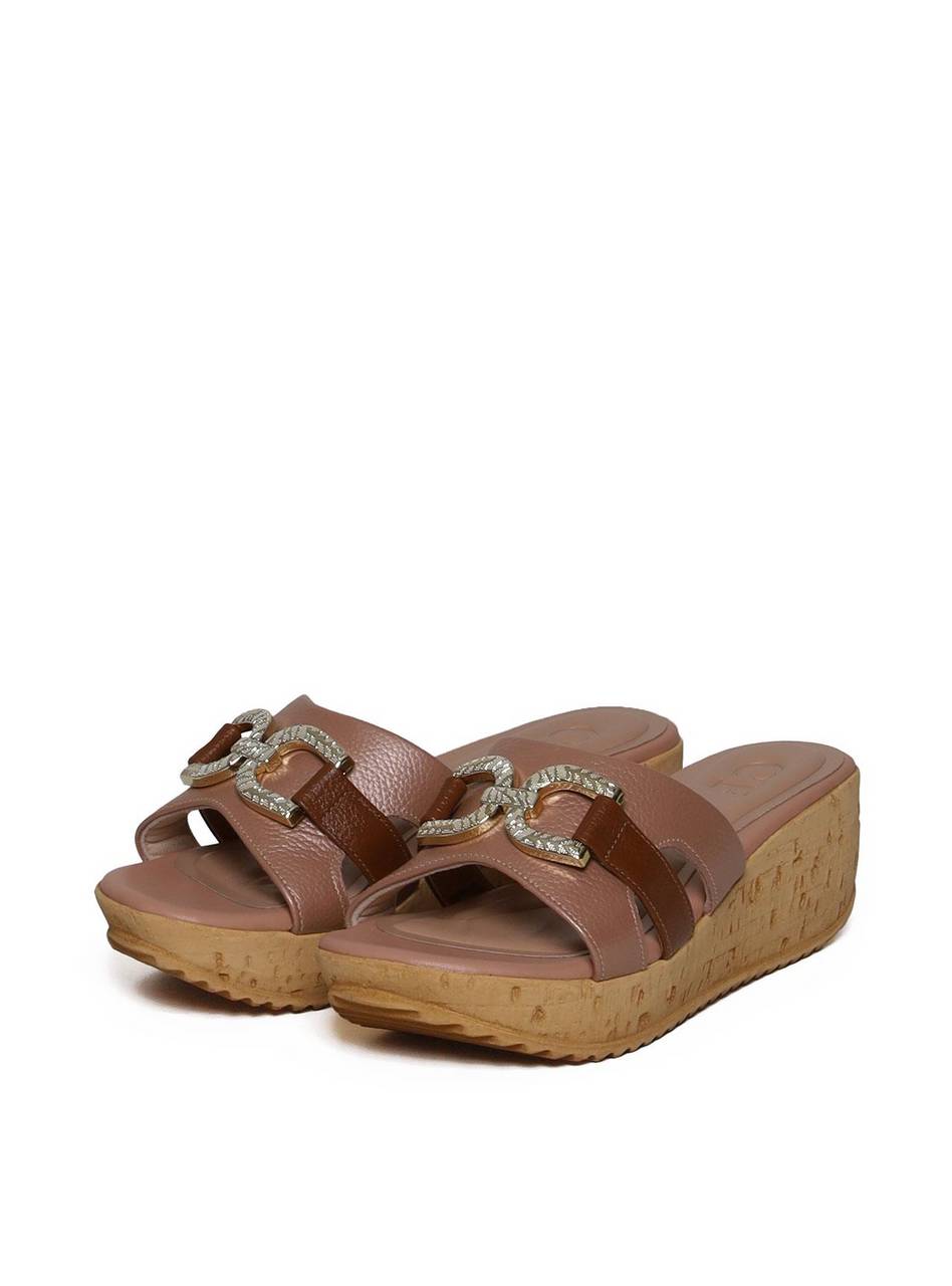 Tamanco Plataforma com Recortes - Nude SDI-11662 - NU