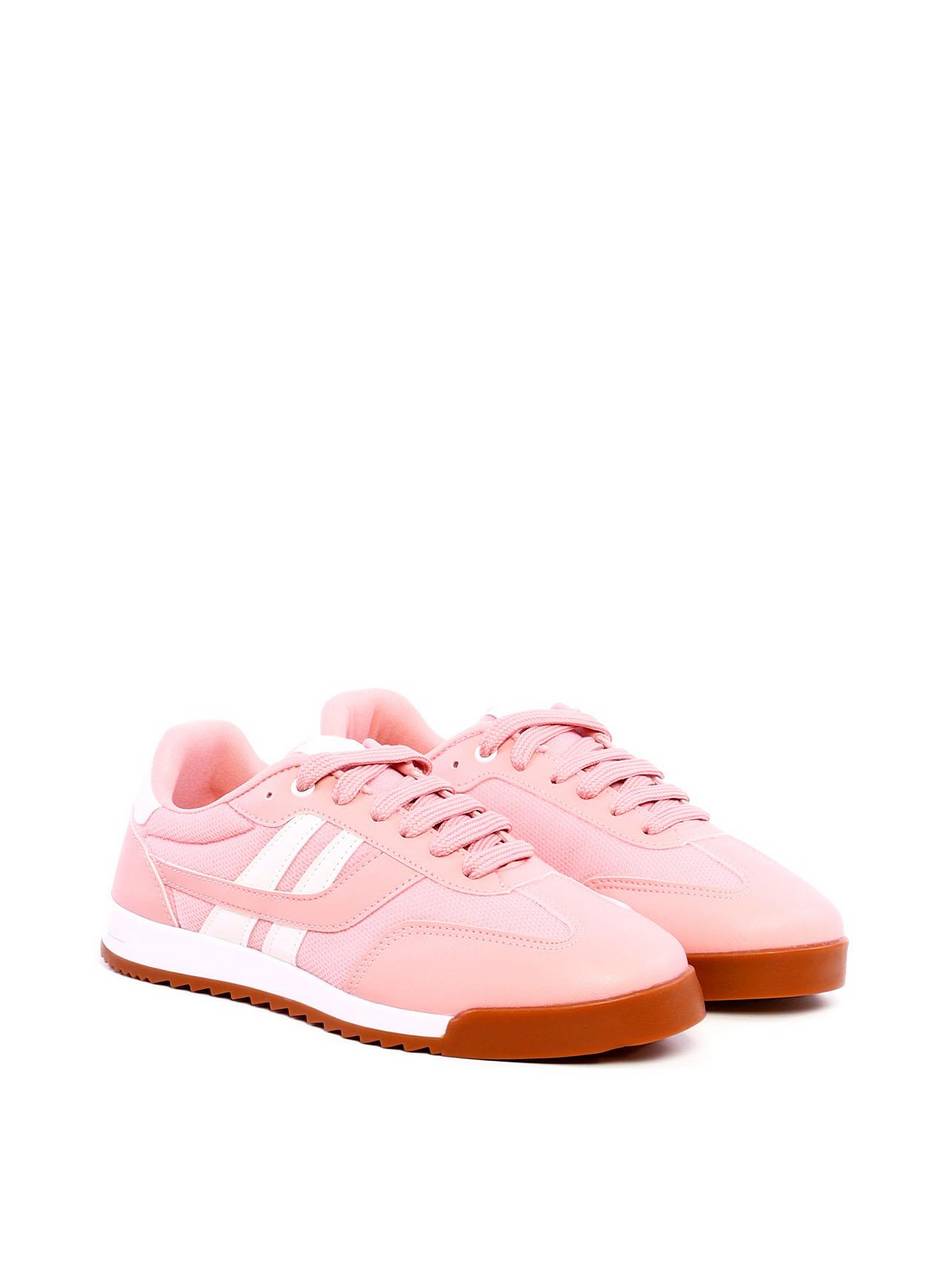 Tênis Feminino Casual Detalhe Duas Tiras - Rosa SP-11947 - RS