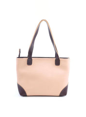 Bolsa Tote Costuras Laterais Bicolor - Nude BSI-6102 - NU