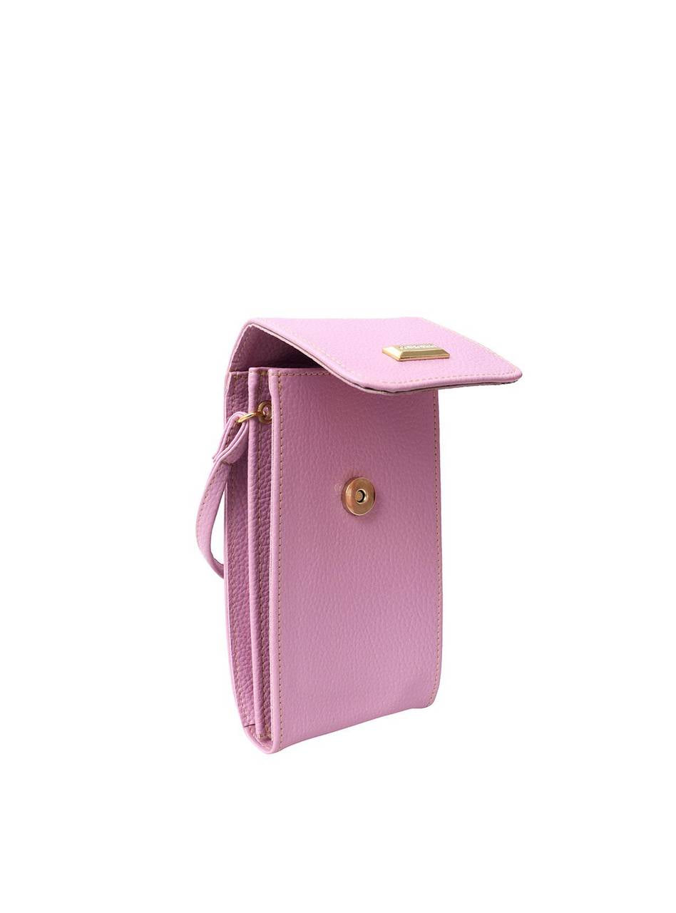 Bolsa Saddle Pequena Transversal Abotoadura Botão Pink BSI-5393 - PK