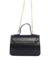 Bolsa Satchel de Mão com Fecho Giratório - Preta BSI-6283 - PR