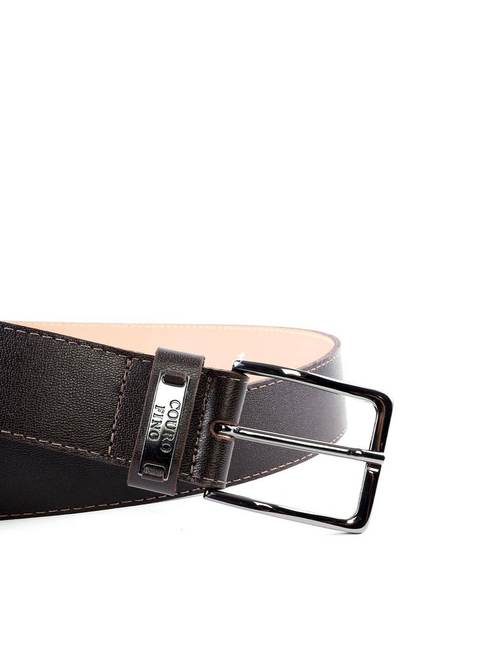 Cinto Masculino Largo Couro Cacau CTI-933 - CA
