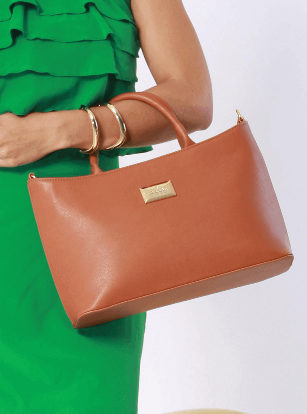 Bolsa Tote Quadrada Média Alça Dupla - Castor BSI-6278 - CS