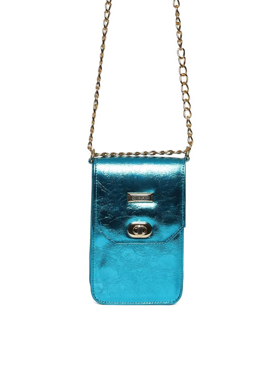 Bolsa Carteiro Transversal Alça Corrente - Azul BSI-5420 - AZ