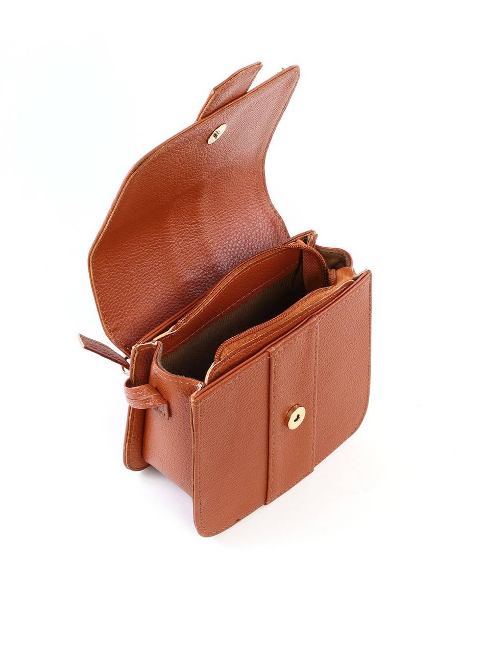 Bolsa Satchel Transversal com Fivela Decorativa - Castor BSI-5714 - CS