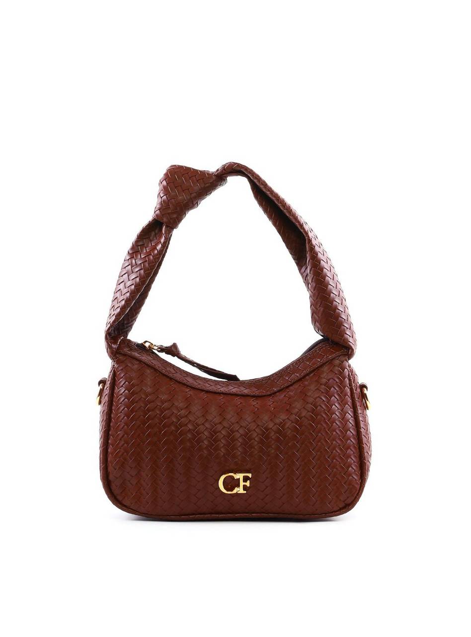 Bolsa Hobo Tressê com Nó na Alça - Cacau BSI-6395 - CA