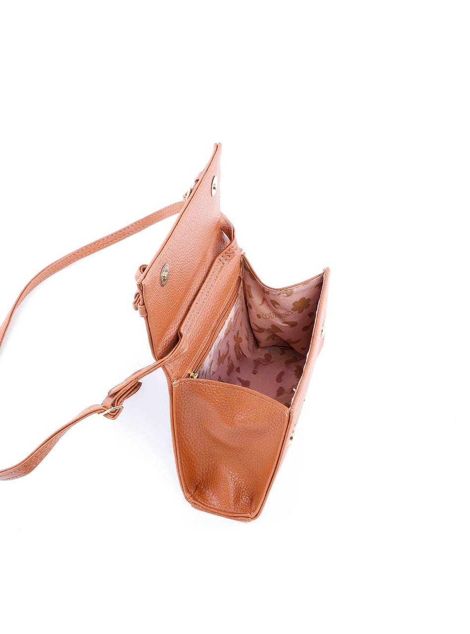 Bolsa Satchel Transversal com Fivelas - Castor BSI-6112 - CS
