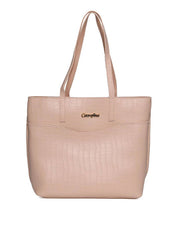 Bolsa Shopper Tiracolo com Bolso Aberto - Nude BSI-5655 - NU