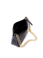 Bolsa Baguette em Tressê Pequena - Preta BSI-6236 - PR