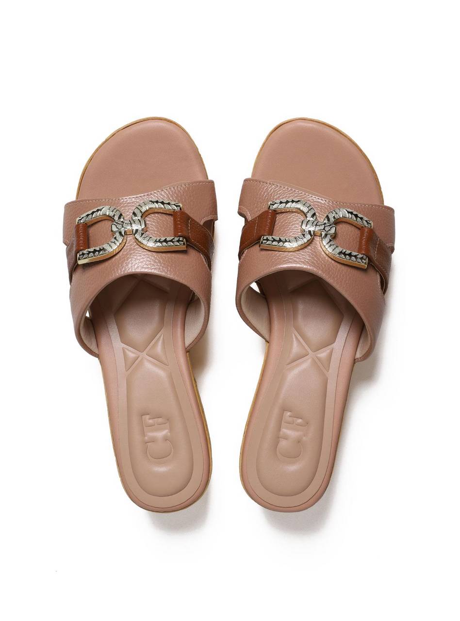 Tamanco Plataforma com Recortes - Nude SDI-11662 - NU