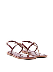Sandália Rasteira de Dedo com Strass SDI-12248 - VE