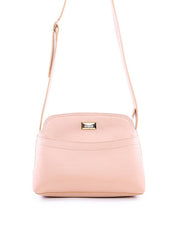 Bolsa Bag Transversal com Bolso Frontal - Nude BSI-5991 - NU
