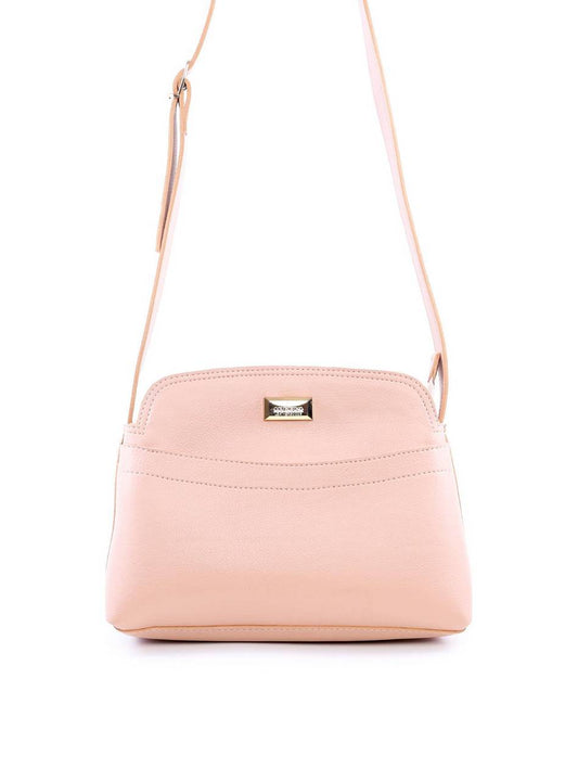 Bolsa Bag Transversal com Bolso Frontal - Nude BSI-5991 - NU