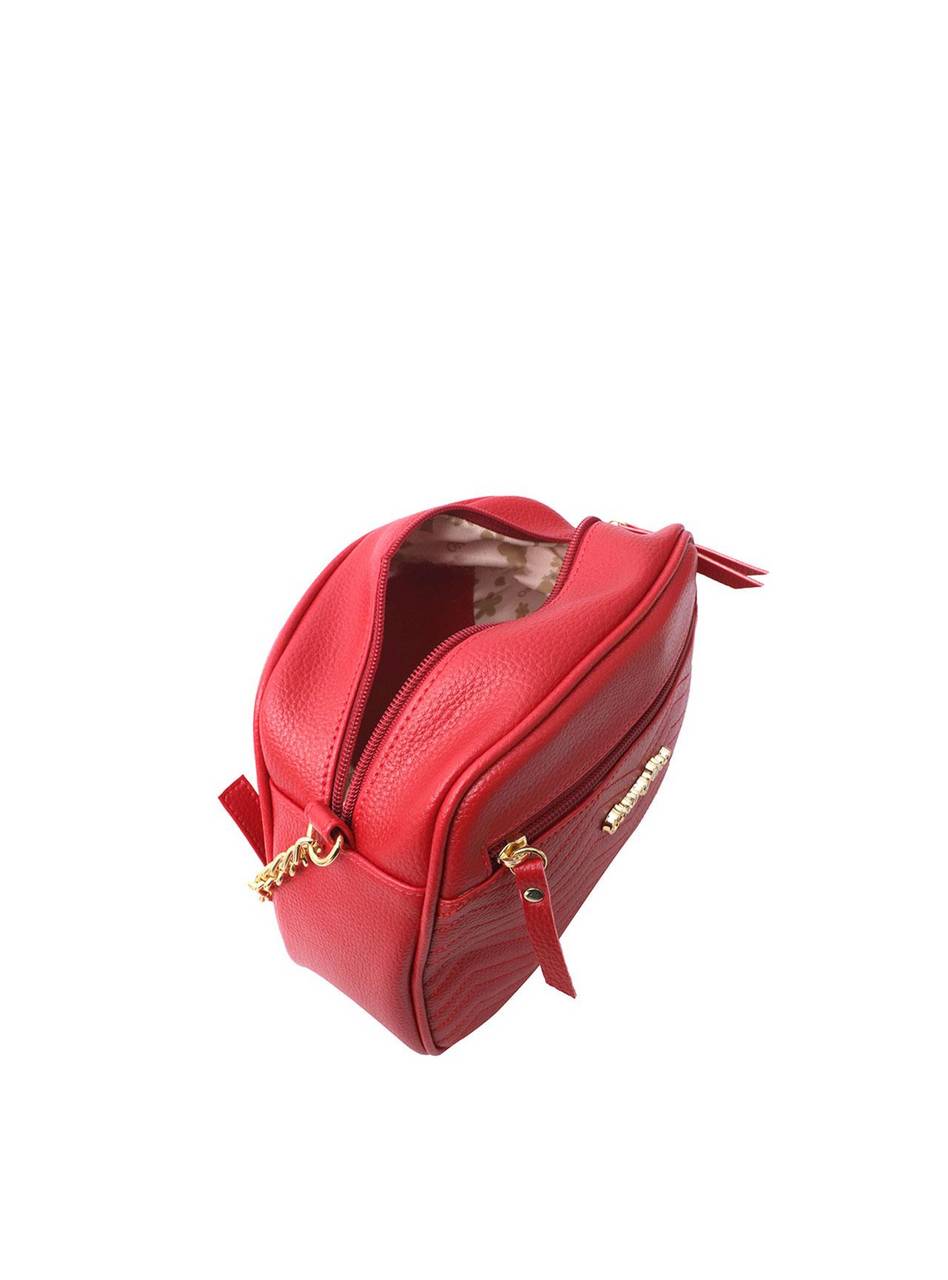 Bolsa Bag Média Transversal Alça Corrente Vermelha BSI-5406 - VE