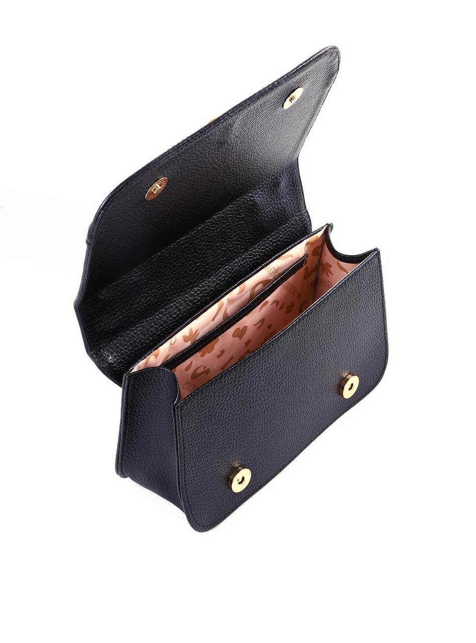 Bolsa Satchel Detalhe Tela Frontal Alça Nó - Preta BSI-6378 - PR