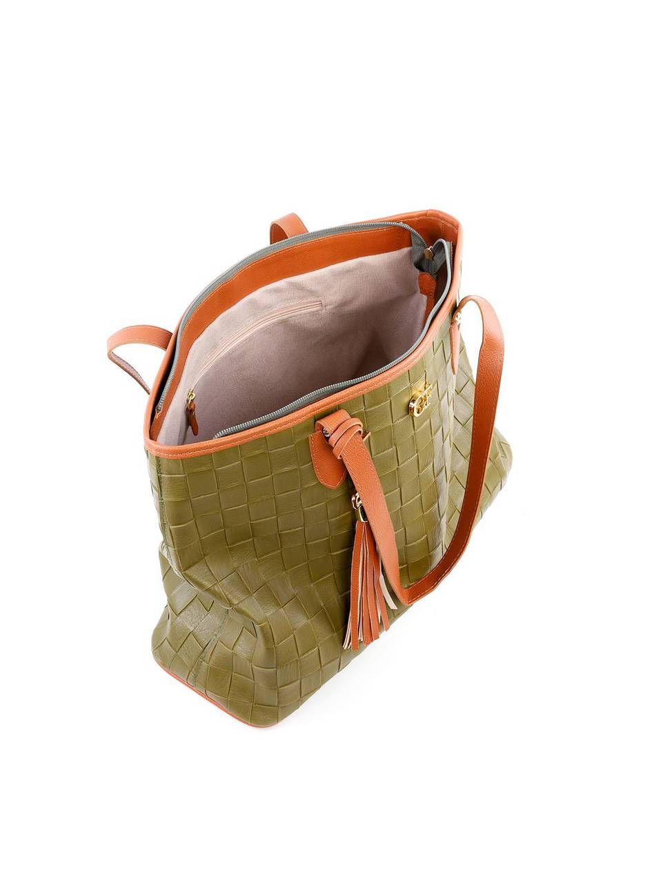 Bolsa Shopper com Rebites - Verde BSI-6231 - VD