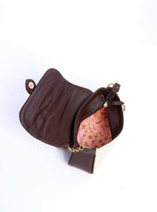 Bolsa Bag Transversal com Tampa e Ligueta Fivela Cacau BSI-6000 - CA