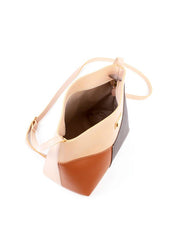 Bolsa Tote Transversal Retalhos - Nude BSI-6458 - NU