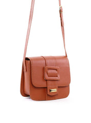 Bolsa Satchel Transversal com Fivela Decorativa - Castor BSI-5714 - CS