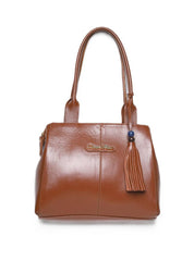 Bolsa Feminina Tote Chaveiro Couro Media Castor BSI-5673 - CS