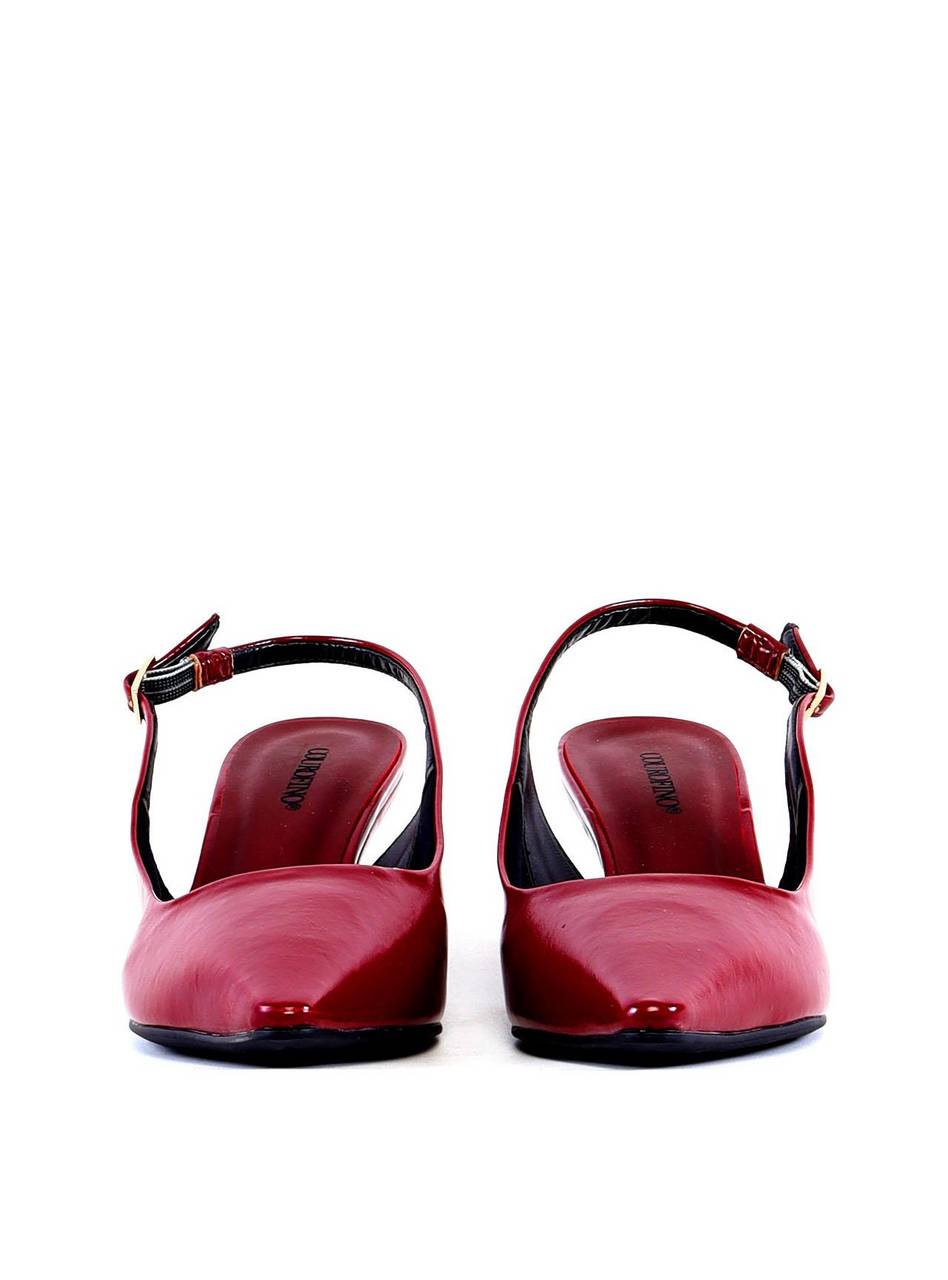 Scarpin Slingback com Salto Anabela - Vinho SD-12012 - VI
