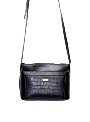 Bolsa Clutch Transversal Pequena Preta BSI-5828 - PR