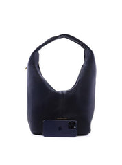 Bolsa Hobo Grande com Bolso Lateral - Preta BSI-6401 - PR