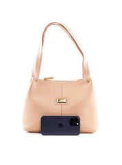 Bolsa Tote com Detalhe de Costura - Nude BSI-6425 - NU