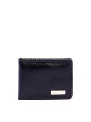 Carteira Masculina Slim Lisa com Porta-Moedas - Preta CAI-1023 - PR