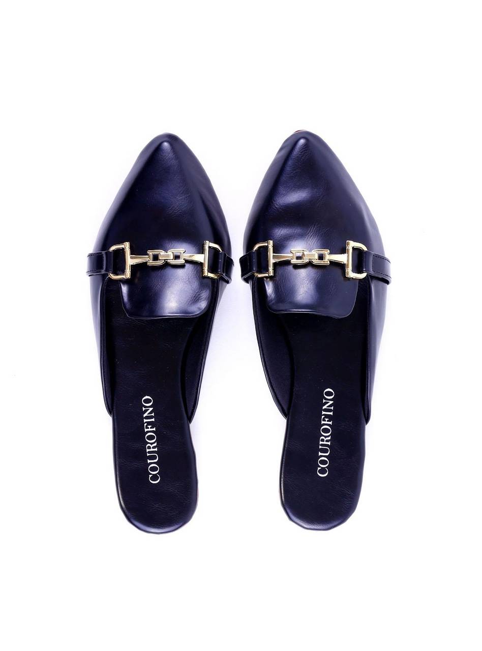 Mule de Bico Fino com Bridão - Preta SDI-11922 - PR