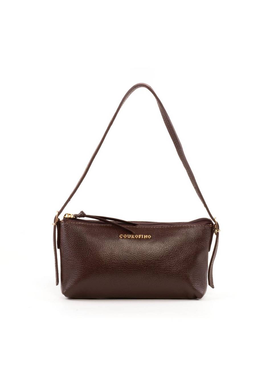 Bolsa Baguete Alça Mini Fivelas - Cacau BSI-6382 - CA