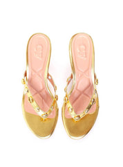 Tamanco Dedo Tira Enfeite Conchas - Ouro SDI-11916 - AU