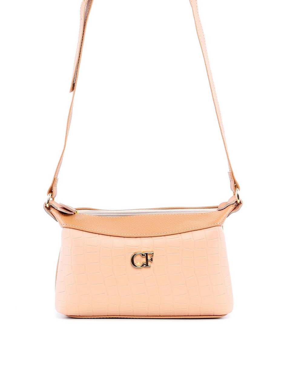 Bolsa Bag Transversal com Detalhes - Nude BSI-6206 - NU