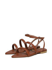 Sandália Rasteira Bico Fino com Tiras Meia Cana - Castor SDI-11688 - CS