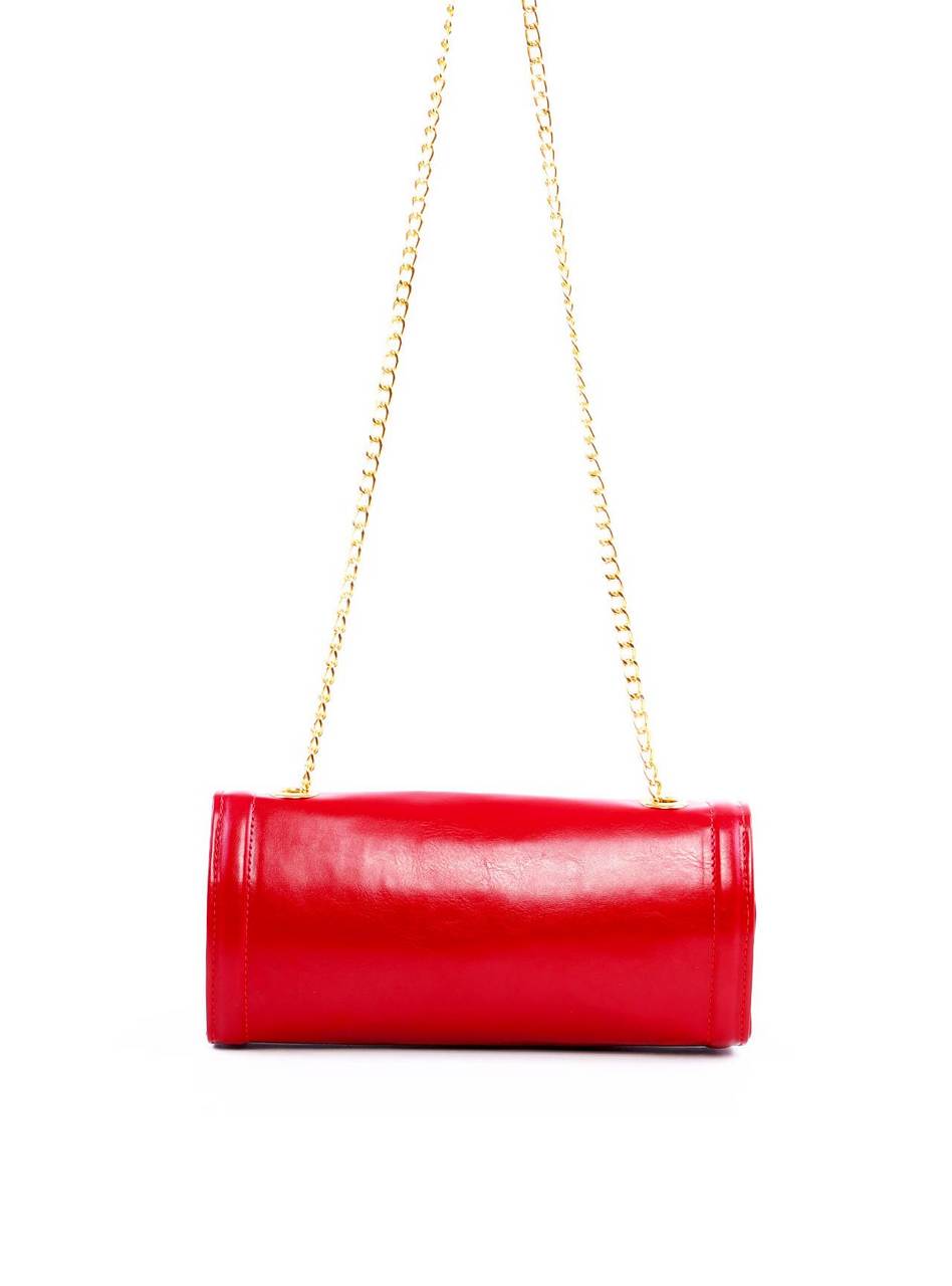 Bolsa Satchel Retangular Alça de Corrente - Vermelho BSI-6262 - VE