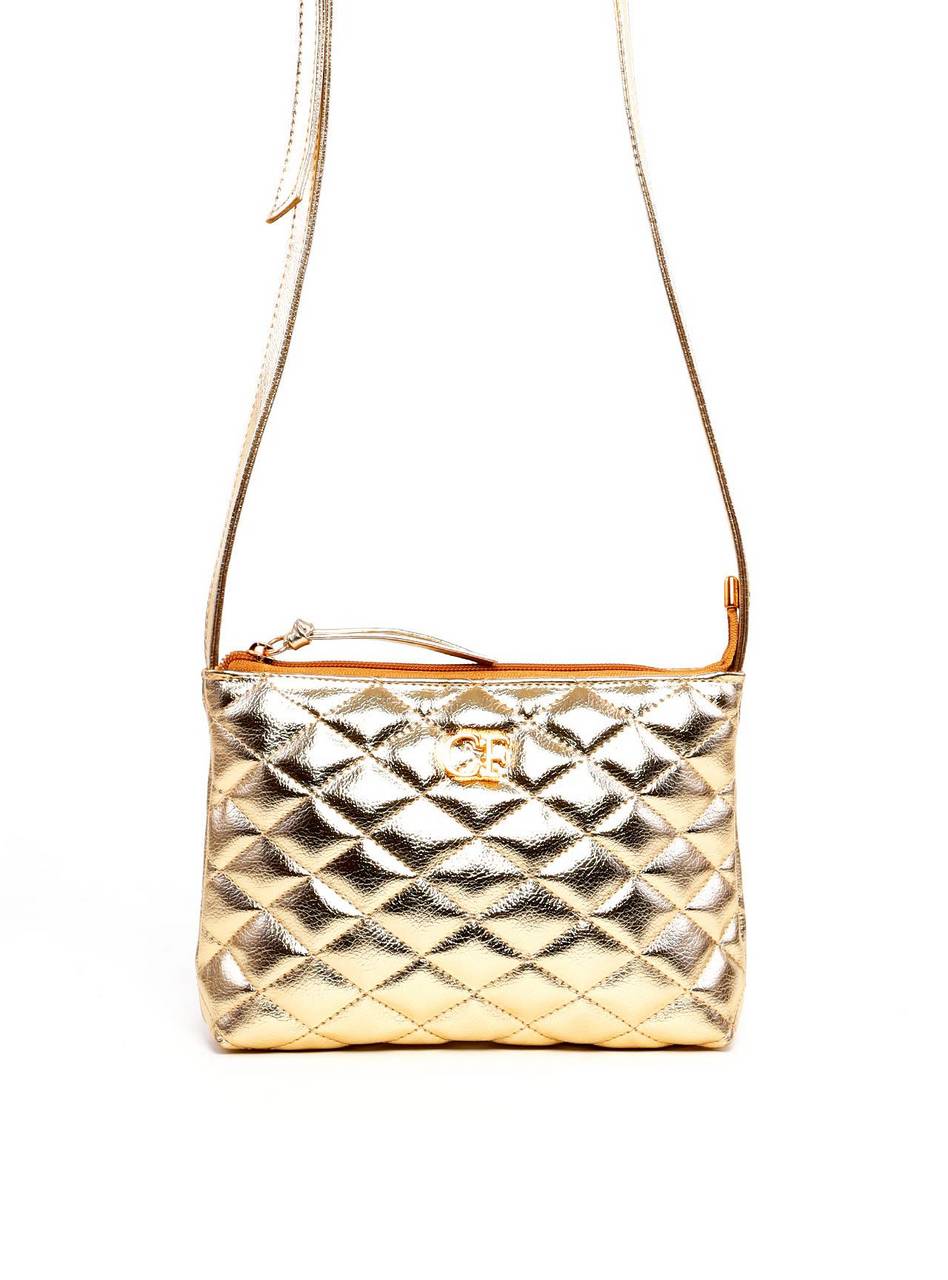 Bolsa Transversal Matelassê Pequena - Ouro BSI-6319 - AU