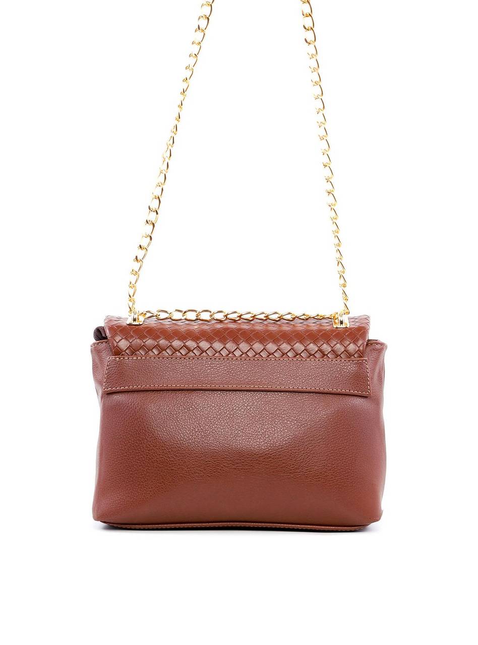 Bolsa Satchel Quadrada em Tressê - Cacau BSI-6230 - CA