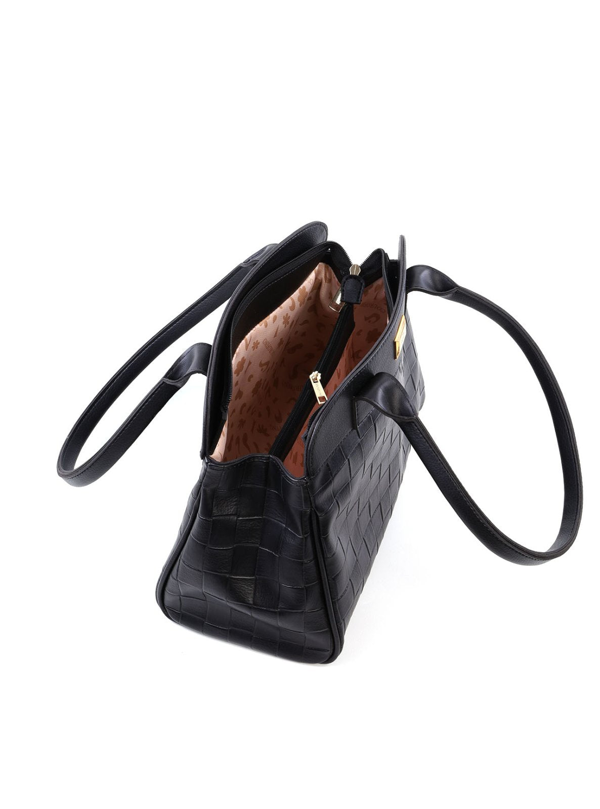 Bolsa Tote de Mão com Detalhe em Recortes BSI-6510 - PR