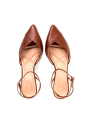 Scarpin Slingback Salto Médio Costuras Aparentes - Castor SDI-12055 - CS