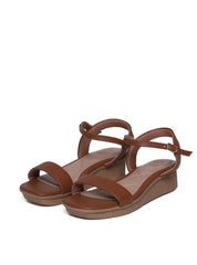 Sandália Anabela Tira Única Confort - Castor SDI-11655 - CS