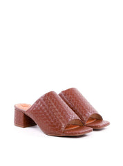 Tamanco Salto Bloco em Tressê - Cacau SDI-11949 - CA