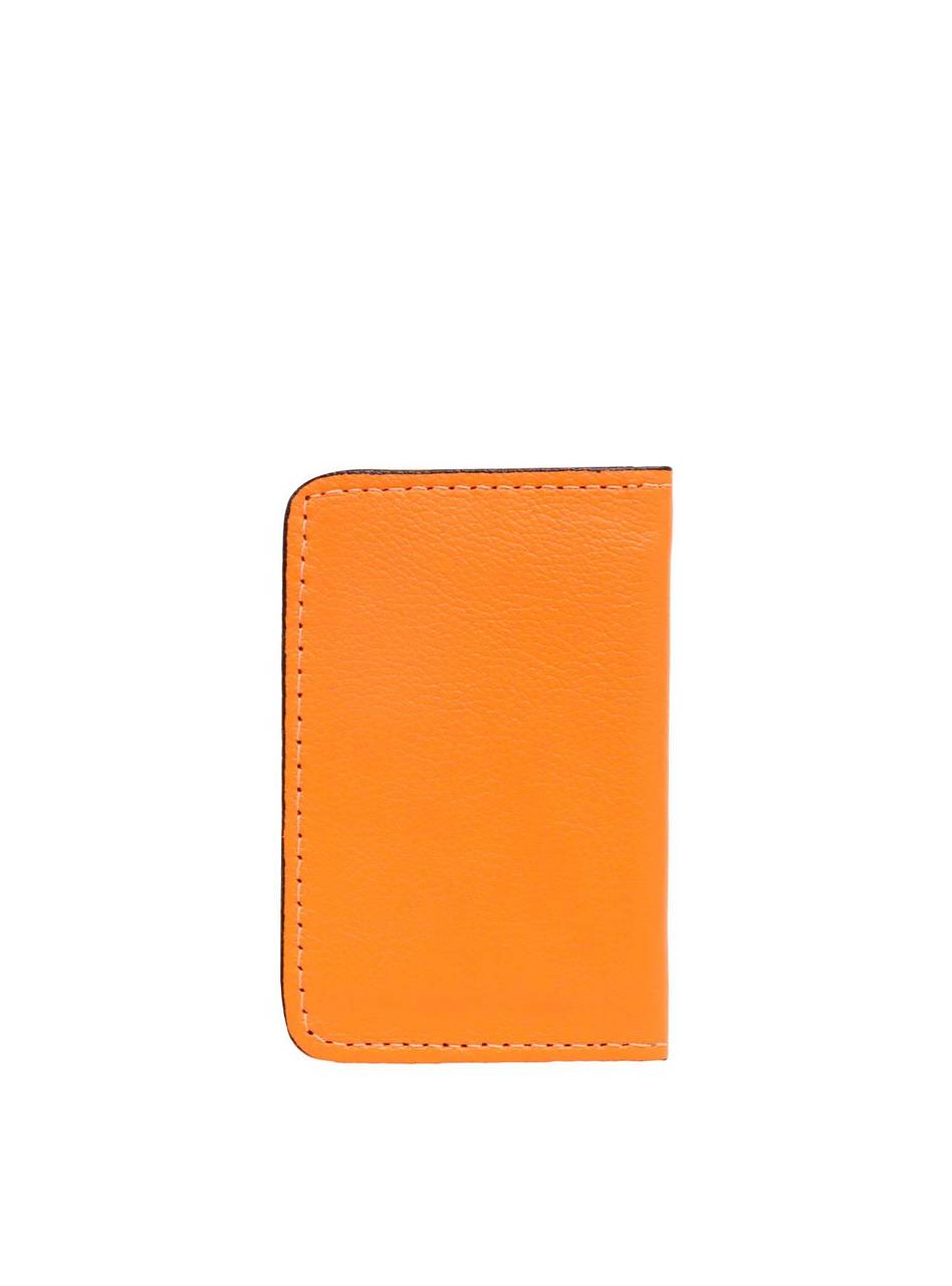 Porta Cartão Unissex Aberto Laranja PRI-025 - LR