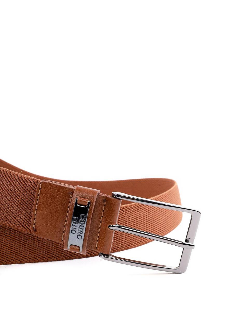 Cinto Masculino Casual em Lona e Couro - Castor CTI-1014 - CS