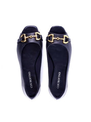 Sapatilha Peep Toe Enfeite Bridão - Preta SDI-11982 - PR