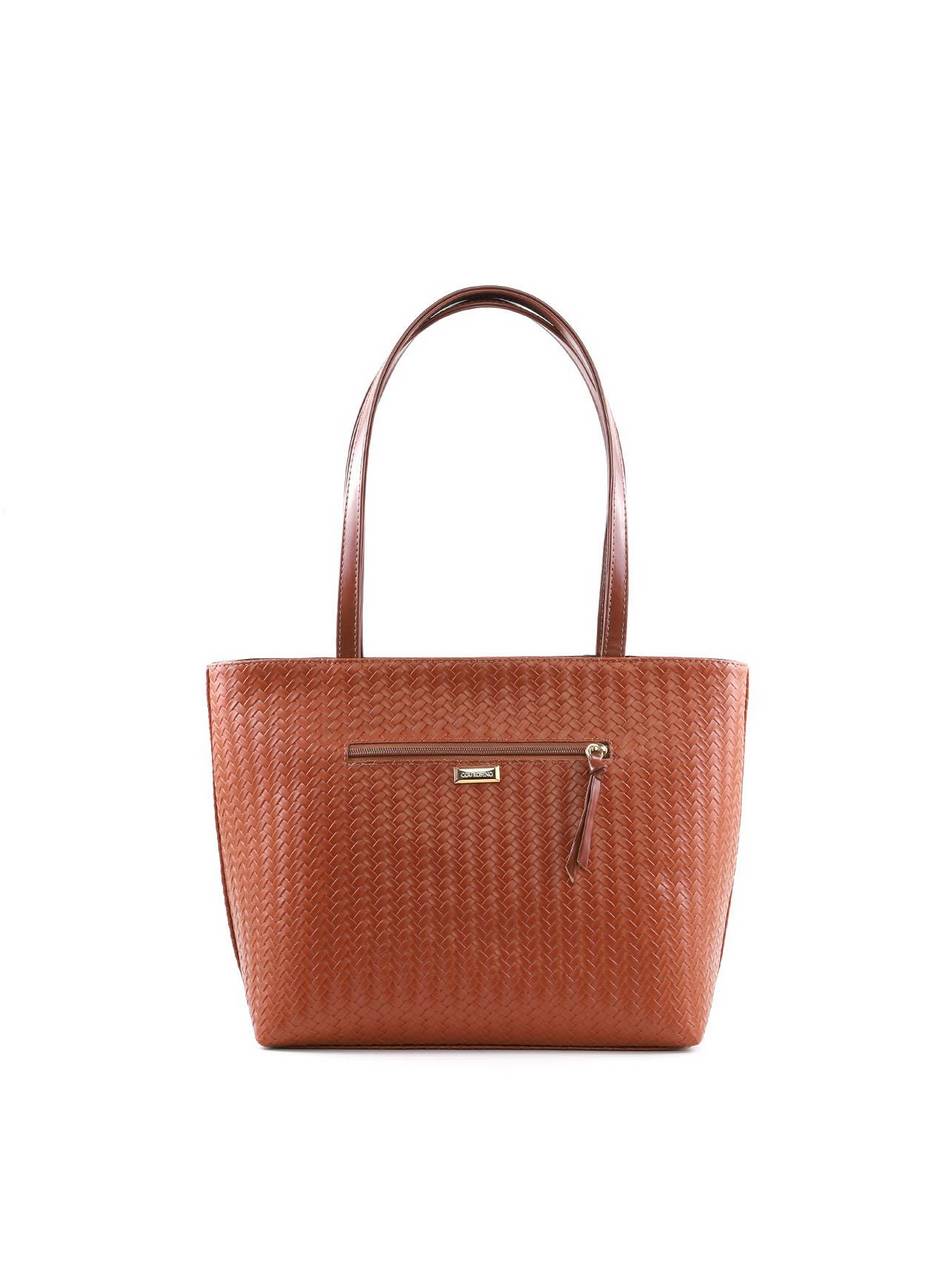 Bolsa Shopper com Tressê e Fivela - Castor BSI-6421 - CS
