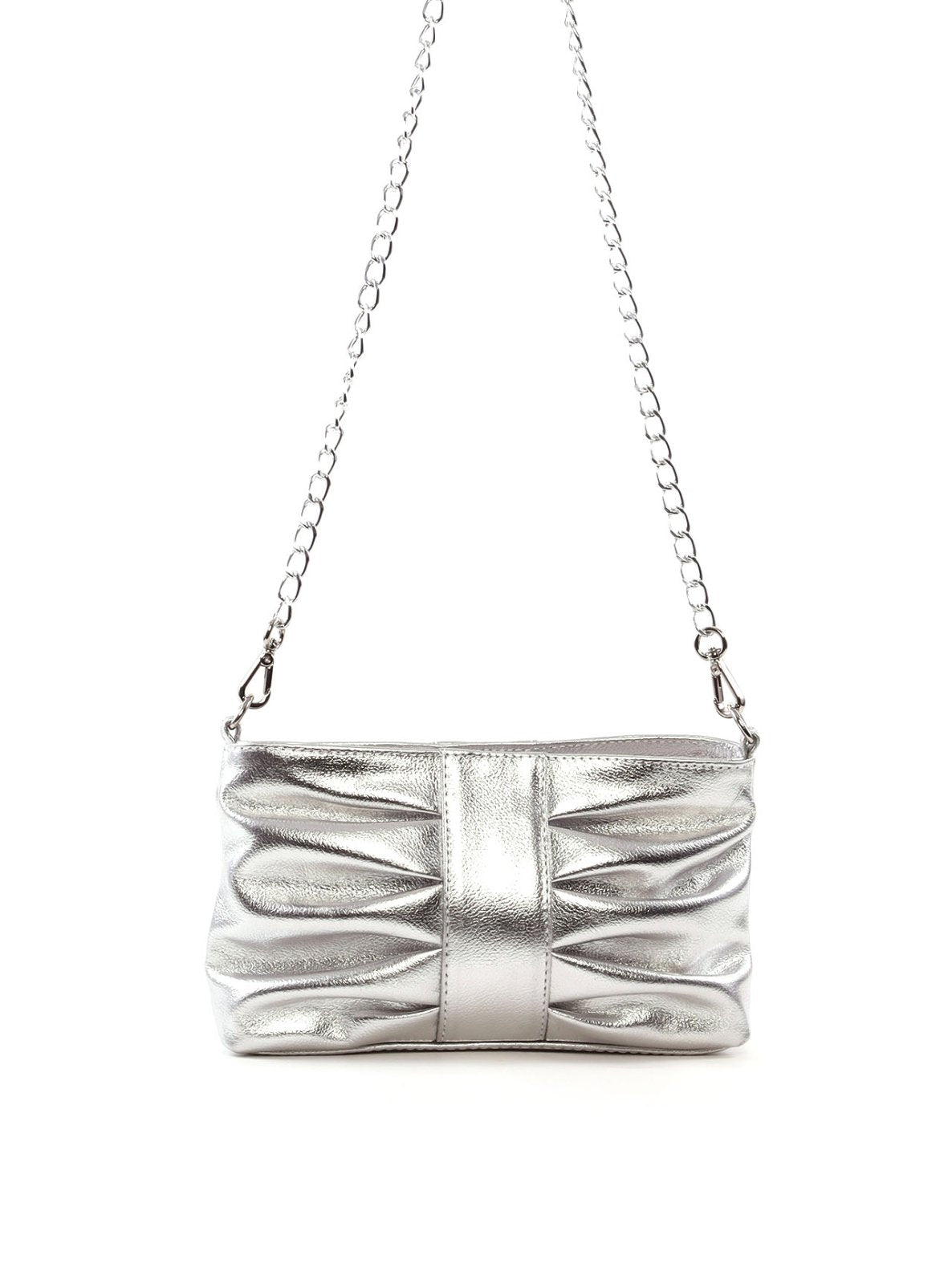 Clutch Drapeada com Alça Corrente BSI-6540 - PT