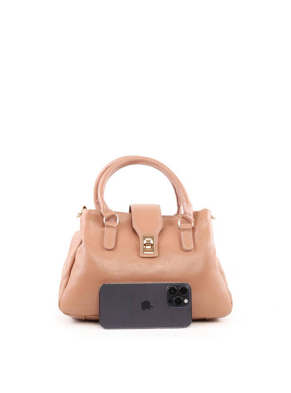 Bolsa Tote Alça Dupla Três Divisórias - Nude BSI-6380 - NU