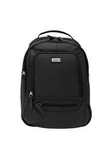 Mochila Masculina Executiva Couro Média Preta MEI-406 - PR