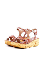 Sandália Anabela com Tira Pespontada - Castor SDI-11898 - CS