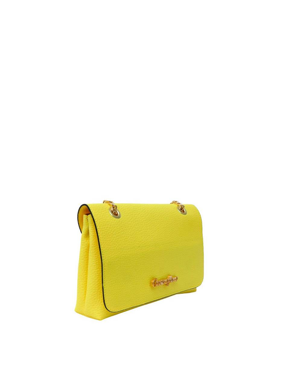 Bolsa Feminina Clutch Pequena Transversal Amarela BSI-5462 - AM